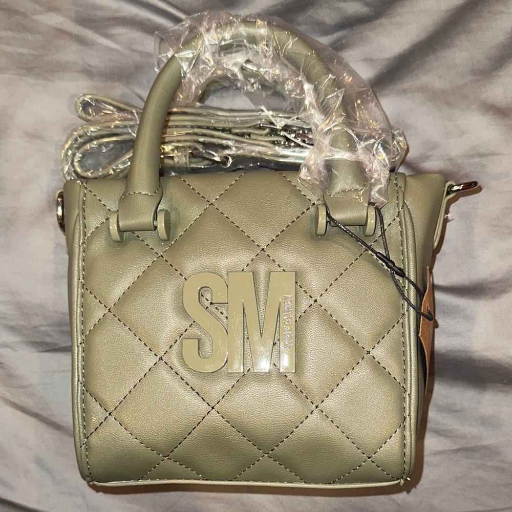 Steve Madden Quilted Olive Green Handbag